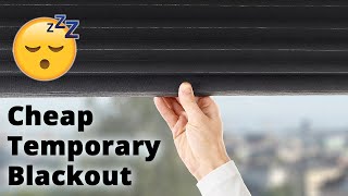 Removable Blackout Window Covering from IKEA  Cheap Easy No Film Shade or Curtain [upl. by Bedell]