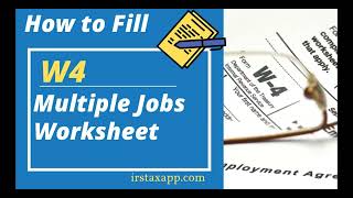 How to fill w4 multiple worksheet [upl. by Nybor]