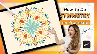 Edit Drawing Guide How to do Symmetry on Procreate 😮 [upl. by Eizzil]