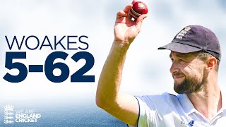 562  Chris Woakes Takes His First Ashes FiveWicket Haul  England v Australia [upl. by Nnilsia]