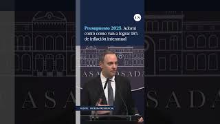 Adorni ante la pregunta de un periodista sobre como bajar la inflación interanual de 200 a 18 [upl. by Archy]