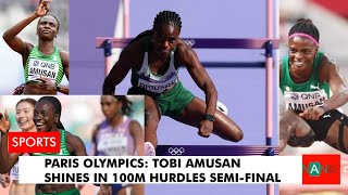 Paris Olympics Tobi Amusan Shines in 100m Hurdles SemiFinal [upl. by Kiona539]