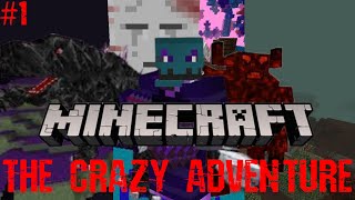 A CRAZY START  Minecraft The Crazy Adventure Episode 1 Modded Series [upl. by Bricker]