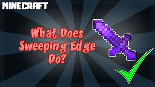 What Does SWEEPING EDGE Do in Minecraft [upl. by Eeryk378]