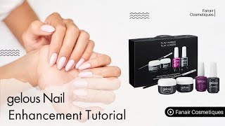 How to apply builder gel on short nails  Gelous Gel Nail Overlay Kit [upl. by Burlie]