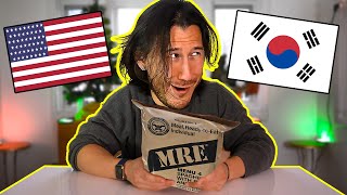 Trying Korean Russian and American MREs [upl. by Bekelja]