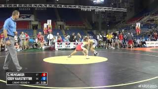 126 Champ Round 4  Cody Karstetter Oklahoma vs Cameron Hunsaker Utah [upl. by Nylanaj]