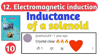 12Electromagnetic induction 10 Maharashtra board physics self inductance of solenoid class 12 [upl. by Rafa414]