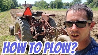 How to plow  Plow with 1965 International Farmall 656 amp Kevrneland Hydrein MD 314quot plow [upl. by Enitselec595]