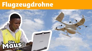 Was macht eine Flugzeugdrohne  Die Maus  WDR [upl. by Maryellen]