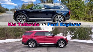 Comparing the 2020 Ford Explorer to the 2020 Kia Telluride [upl. by Ashlen]