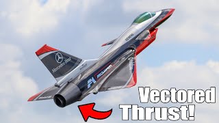 Insane Thrust Vectored Aerobatics Giant Scale RC J10 Turbine Jet [upl. by Josie843]