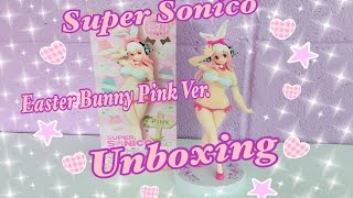 Unboxing Furyu 7quot Super Sonico Concept Figure Easter Bunny Pink Ver [upl. by Jb]