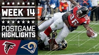 Falcons vs Rams  NFL Week 14 Game Highlights [upl. by Arannahs]