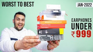 Ranking India’s Best Selling WIRED Earphones Under 1000 From Worst to Best  TechBar [upl. by Hubert]