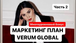 МАРКЕТИНГ ПЛАН VERUM GLOBAL часть 2 [upl. by Eiloj]