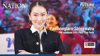 In her 8th month of pregnancy Paetongtarn Shinawatra promises 600baht minimum wage  The Nation [upl. by Annerol755]