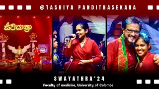 Hansa Rajini Live PerformanceTashiyaPandithasekaraSwayathra24 Faculty of medicine UoC [upl. by Calypso247]