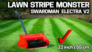 Swardman ELECTRA V2 Battery Reel Lawn Mower Review [upl. by Kerianne]