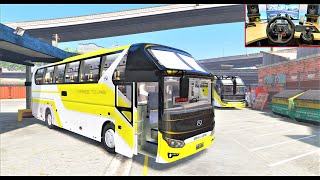 GTA5  2020 Kinglong Bus  mod  Logitech G29 Gameplay  Steering Wheel  Paddle Shifter [upl. by Giffard]