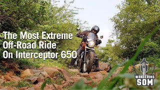 EXTREME OFFROAD ON INTERCEPTOR 650  Ride to the Death Valley [upl. by Aicirtap764]