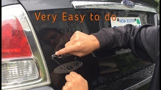 How to Debadge your Car  Debadging the Fusion [upl. by Eelinnej]