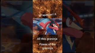 Ash and graninja pokemon viralreels greninja [upl. by Witkin]