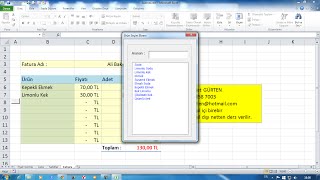 Excel Liste İçerisinde Süzme Formül ile ve Makro ile [upl. by Lattimer]