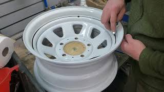 Pinstripe Jeep CJ7 Rim with Beugler tool [upl. by Eliades208]