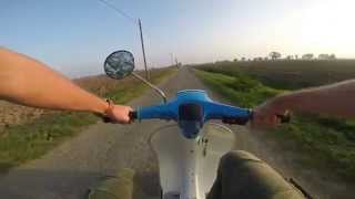 Vespa 130 QUATTRINI test onboard GoPro HERO 3 [upl. by Dylan]