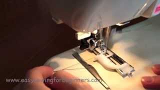 How to Sew a Buttonhole Using The Automatic Buttonhole Janome R Foot [upl. by Abell]