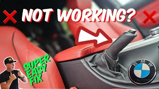 Handbrake NOT WORKING on your BMW  FIX IT FAST with this EASY DIY 💥 [upl. by Fiora444]