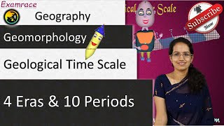 Geological Time Scale with reference to India  4 Eras amp 10 Periods Explained [upl. by Darrow570]