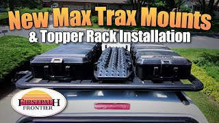 Installing new Max Trax mounts and my Rhino platform onto my Leer topper maxtrax rhinorack leer [upl. by Yl]