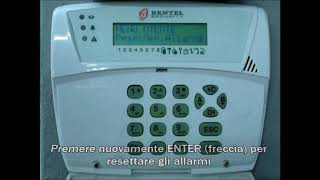 Reset allarme Tastiera LCD Bentel Kyo [upl. by Kilar]