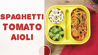 Yummy Spaghetti Pasta Recipe for Kids Tiffin Box  How To Make Red Sauce Spaghetti  Pasta Recipe [upl. by Llemor]