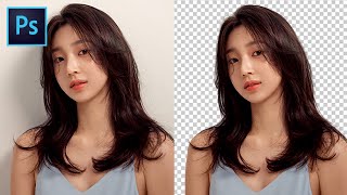 Cara Mudah Seleksi Detail Rambut Di Photoshop CC 2019  Cocok Untuk Pemula Dan Yang Suka Instan [upl. by Elyagiba]