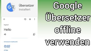 Google Übersetzer App offline benutzen  Anleitung [upl. by Adnam]