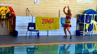 Aqua Zumba® With Yoyi La Cubana  Love Shack Pop Rock [upl. by Yoko963]