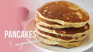 PANCAKES DE AVENA PERFECTOS  SÓLO 3 INGREDIENTES  AUXY [upl. by Lek]