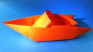 How to make a paper boat that floats Origami boat [upl. by Dulcine]