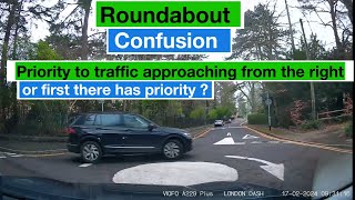 Roundabout confusion Priority to the Right or Whoever get there first has priority [upl. by Natty]