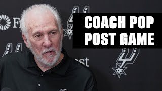 Coach Pop Recaps Spurs vs Mavericks Game  2142024 [upl. by Leveridge]