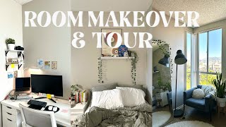 ROOM MAKEOVER  TOUR clean earthy aesthetic [upl. by Ariam876]