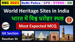 SSC 2023 Exam  UNESCO World Heritage Sites Expected Questions  By Raushan Sir [upl. by Eberly]