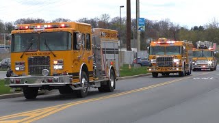 Fire Police amp EMS Parade through LVHN Cedar Crest Campus [upl. by Canice]