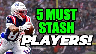 5 MUST STASH Players for 2024  Dynasty Football [upl. by Aratal]