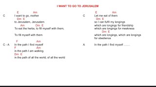 Neo Catechumenal Way Song I Want To Go To Jerusalem [upl. by Zampardi]