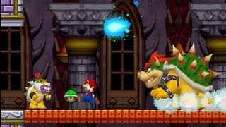 New Super Mario Bros DS 100 Walkthrough  World 8  Final Boss All Star Coins amp Secret Exits [upl. by Fortune761]