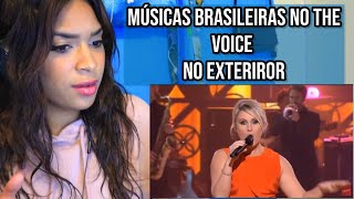 Músicas Brasileiras no the Voice No Exterior  REACT [upl. by Hirschfeld]